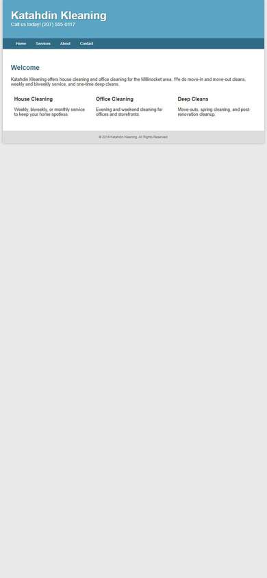 A weak fixture: 2014 builder site shrunken on a phone